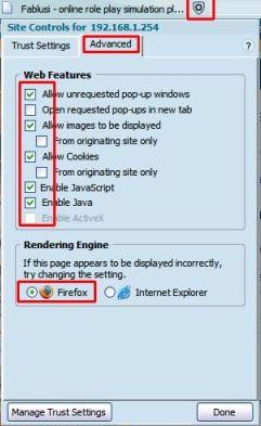 netscape site control setting